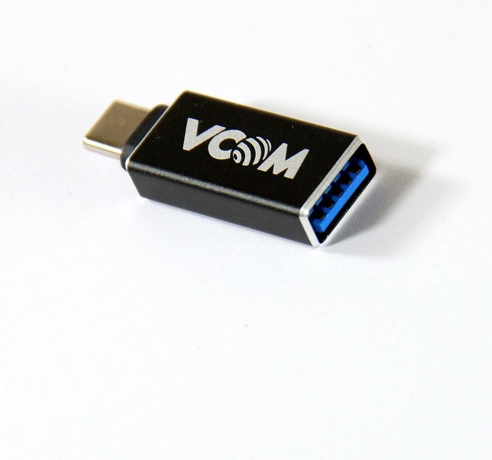 Разъем VCOM USB - USB Type-C (CA431M), черный - фотография № 5
