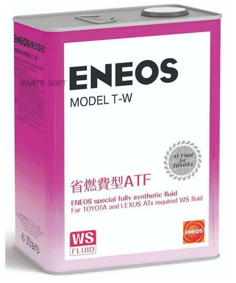 ENEOS OIL5103 Масло трансмиссионное АКПП ENEOS Model T-W for Toyota and Lexus WS 4л 1шт