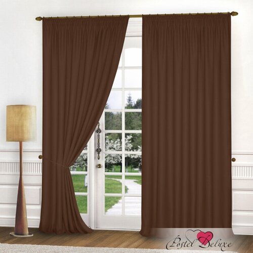 Elegante Классические шторы Maggie цвет: коричневый (200х270 см - 2 шт)