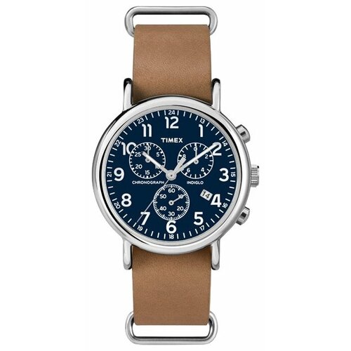 Наручные часы TIMEX Weekender 10952, серебряный, синий