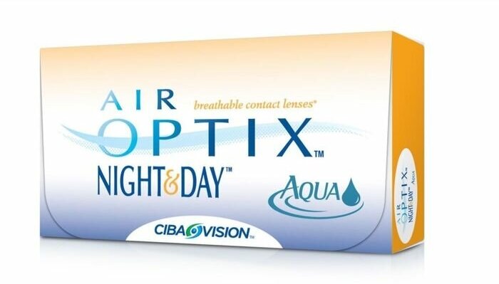 Контактные линзы Alcon, AIR OPTIX Night & Day AQUA, ежемесячные, +2,50 / 13,8 / 8,4 / 3 шт.