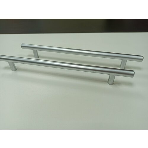 Ручка мебельная рейлинг 352мм матовый хром 2шт.