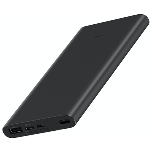 Xiaomi Внешний аккумулятор Xiaomi Mi Power Bank 3 (10000 mAh, черный)