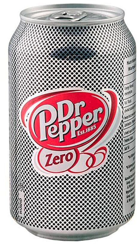 Напиток газированный Dr. Pepper Zero, Доктор Пеппер Зеро, 0.33 л, банка - фотография № 2