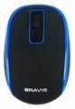 Беспроводная компактная мышь BRAVIS BMW-728BB Black-Blue USB