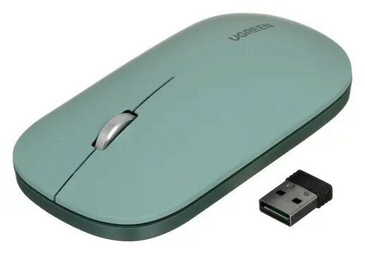 Беспроводная компьютерная мышь UGREEN MU001 (90374) Portable Wireless Mouse мятная