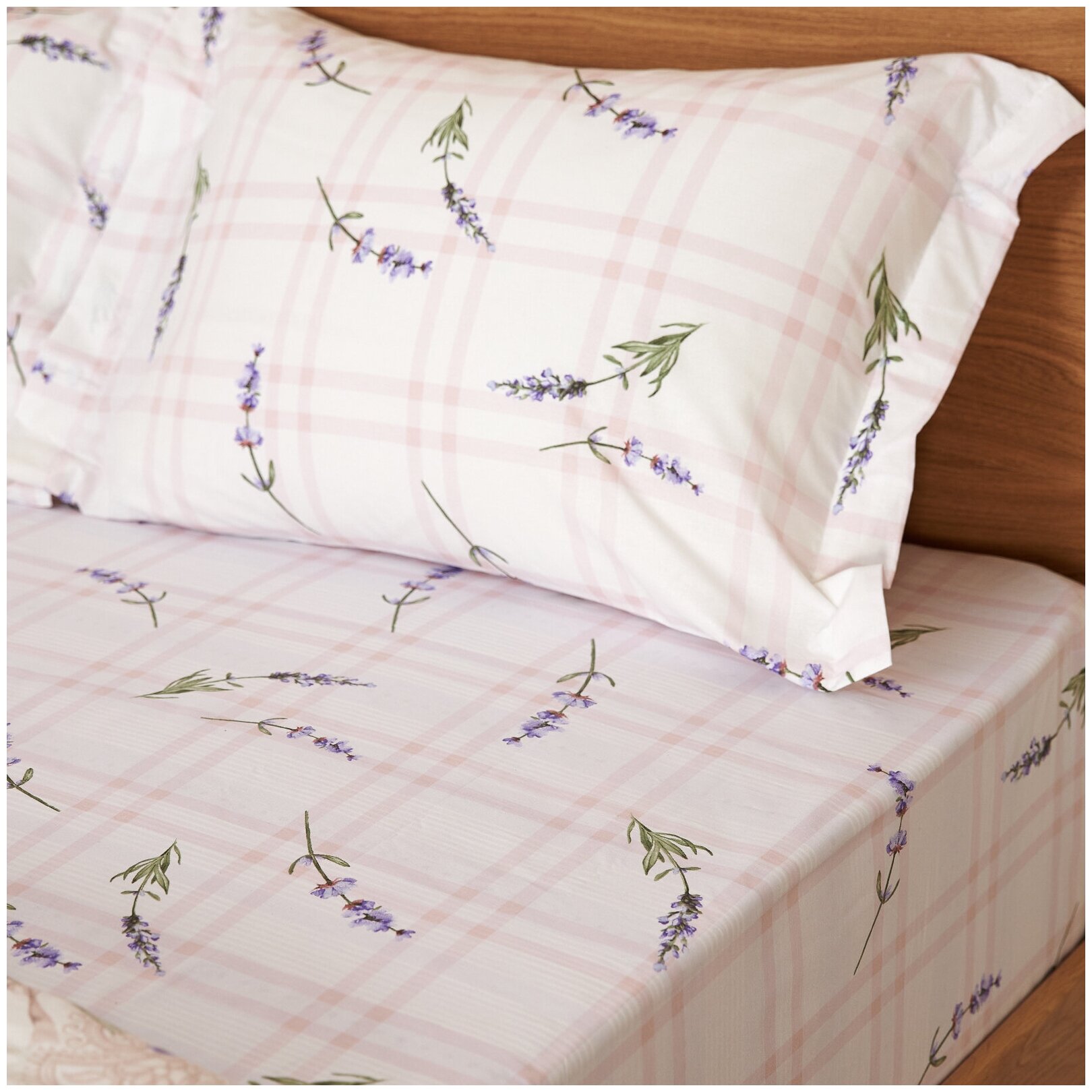 Комплект наволочек с ушками Cozy Home "Lavender" Serafina 50х70 (2 шт.) перкаль