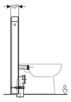 Рамная инсталляция GEBERIT 131.201.SQ.1 умбра