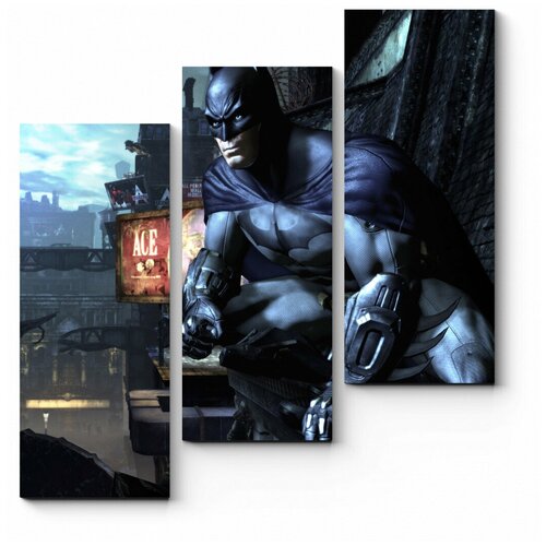 Модульная картина Бэтмен охраняет покой города 70x75