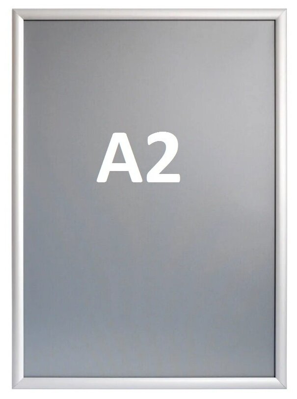 Рамка 42,0 x 59,4 (А2) алюминий 25 мм IAL