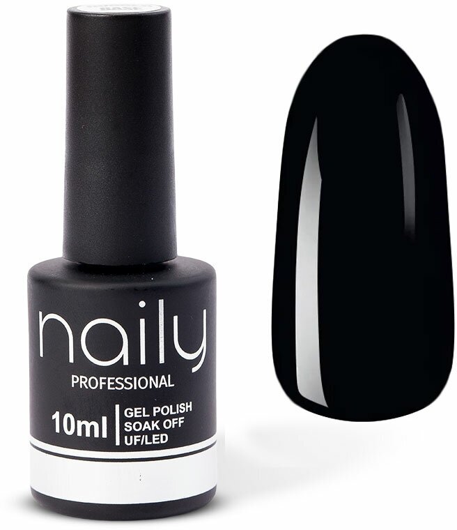 фото Черный гель-лак однослойный