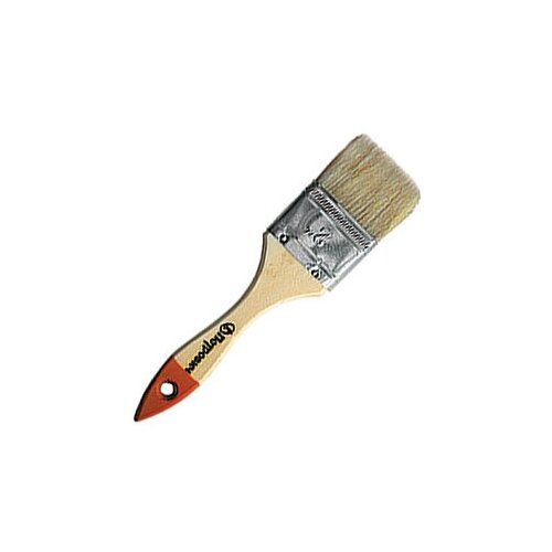 Кисть плоская, натуральная щетина, пластиковая ручка П012П-40 петрович (Артикул: 4100015202; Размер 25 мм)