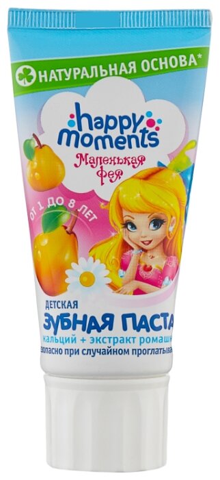 Зубная паста Happy Moments Волшебный фрукт от 1 до 8 лет