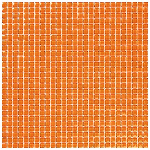 Мозаика Vidromar VPC-062-Orange из глянцевого стекла размер 30х30 см чип 10x10 мм толщ. 4 мм площадь 0.09 м2 на сетке мозаика vidromar gems vgm 01 saphire 30x30 см