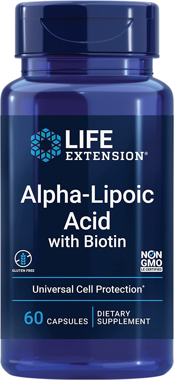 Life Extension Alpha-Lipoic Acid with Biotin (Альфа-липоевая кислота с Биотином) 250 мг 60 капсул