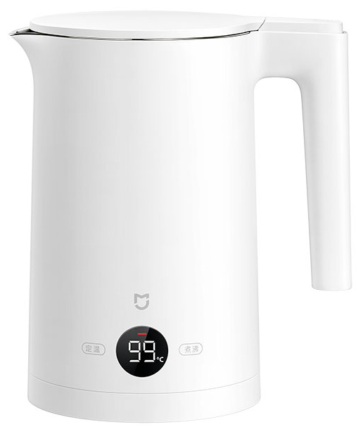 Чайник Xiaomi Mijia Thermostatic Electric Kettle 2, CN, белый, универсальный переходник в комплекте