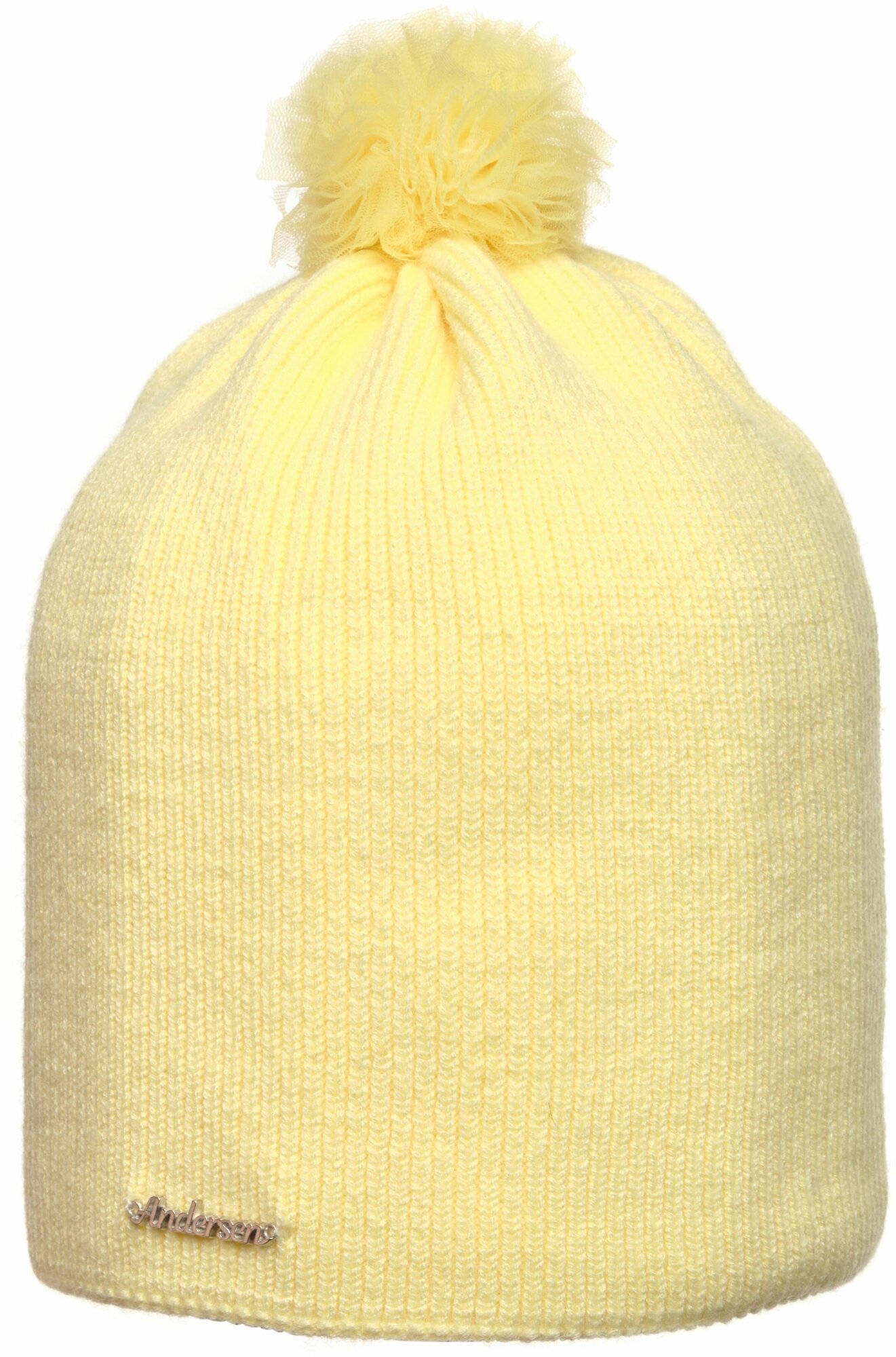 Комплект с головным убором Андерсен Весна-лето 2023 для девочек, 2 предмета, размер 54, Желтый — фото 1