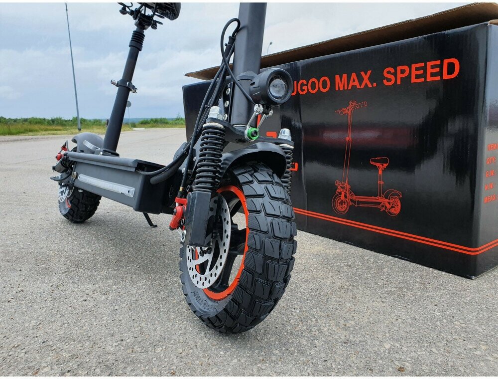 Электросамокат KUGOO Max Speed, рестайлинг 2023, до 120 кг, черный 11Ah, 600W