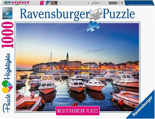 Пазл Ravensburger 1000 деталей: Средиземноморская Хорватия. Гавань Ровиня