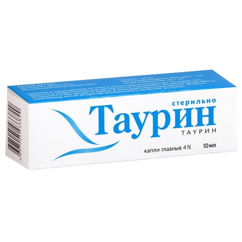 Таурин гл. капли, 4%, 10 мл, 1 шт.