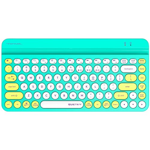 Клавиатура A4Tech Fstyler FBK30 зеленый USB беспроводная BTRadio slim Multimedia FBK30 AVOCADO 599700₽