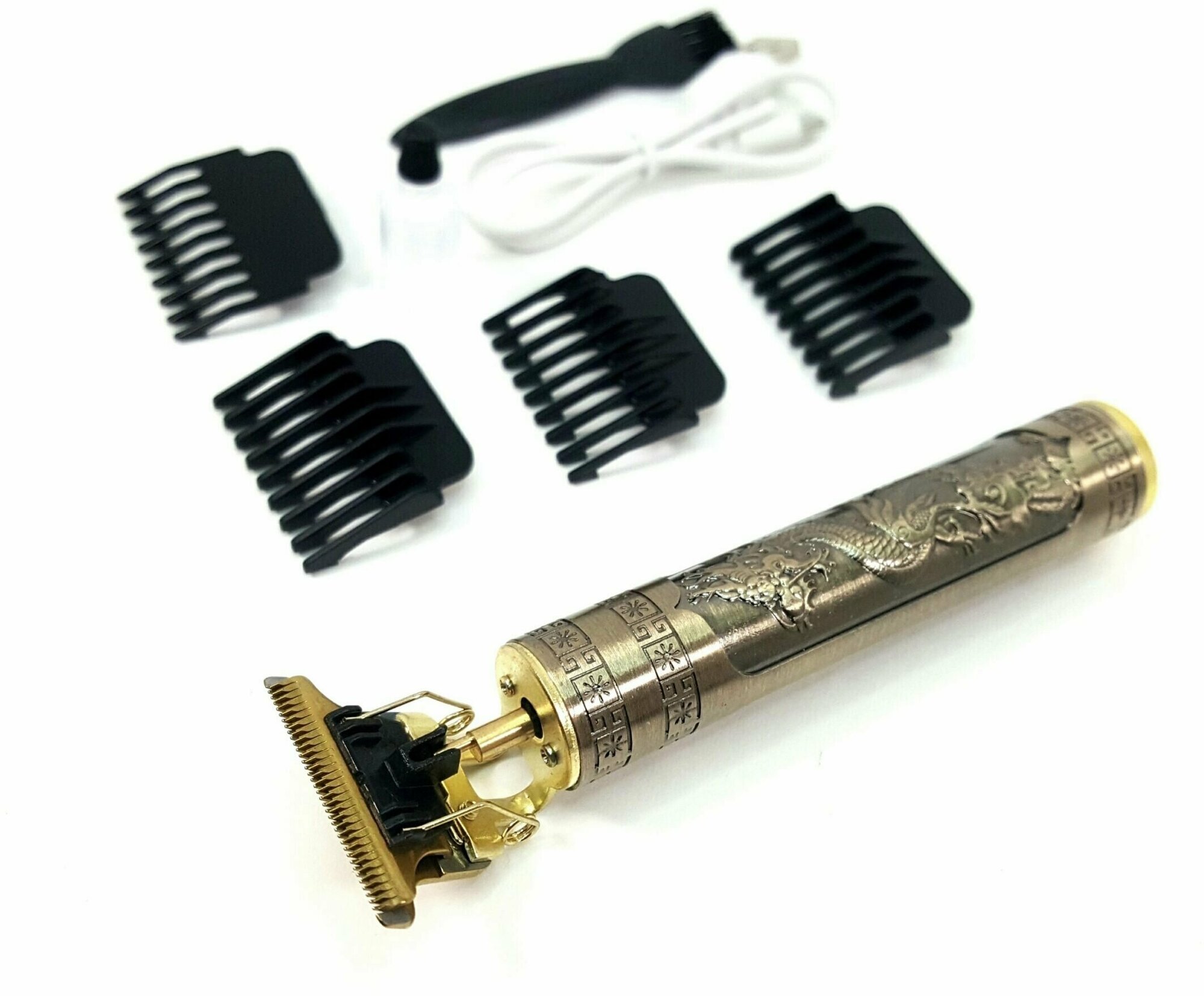 Триммер дракон для бороды и волос на аккумуляторе (металлический) - фотография № 9