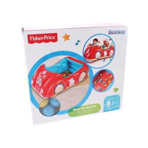 фото Детский бассейн bestway fisher-price гоночный автомобиль 93520