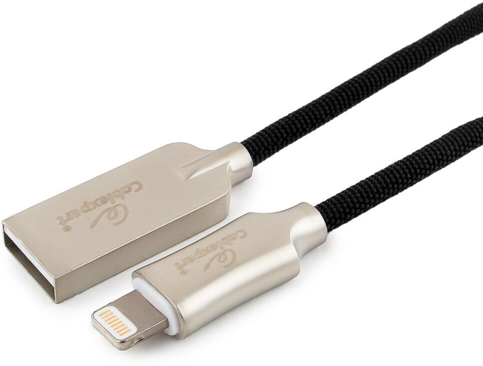 Кабель Apple Lightning 8pin - USB 2.0 шт 1.8м (Cablexpert, сертфиц. черный)