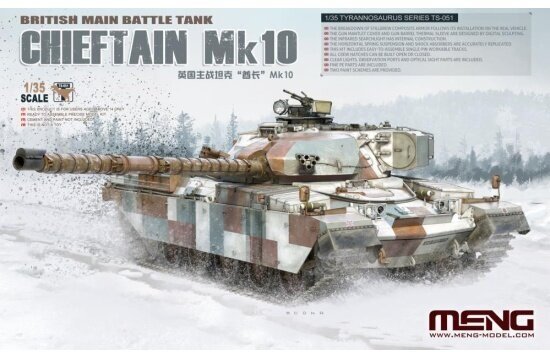 Сборная модель Meng TS-051 Танк British Main Battle Tank Chieftain Mk10 1/35