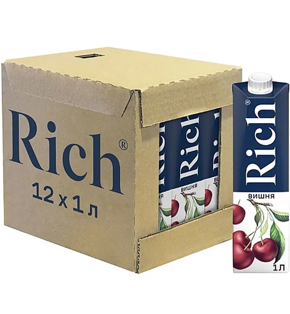 Rich 1л. Вишня (нектар)/12шт. Рич