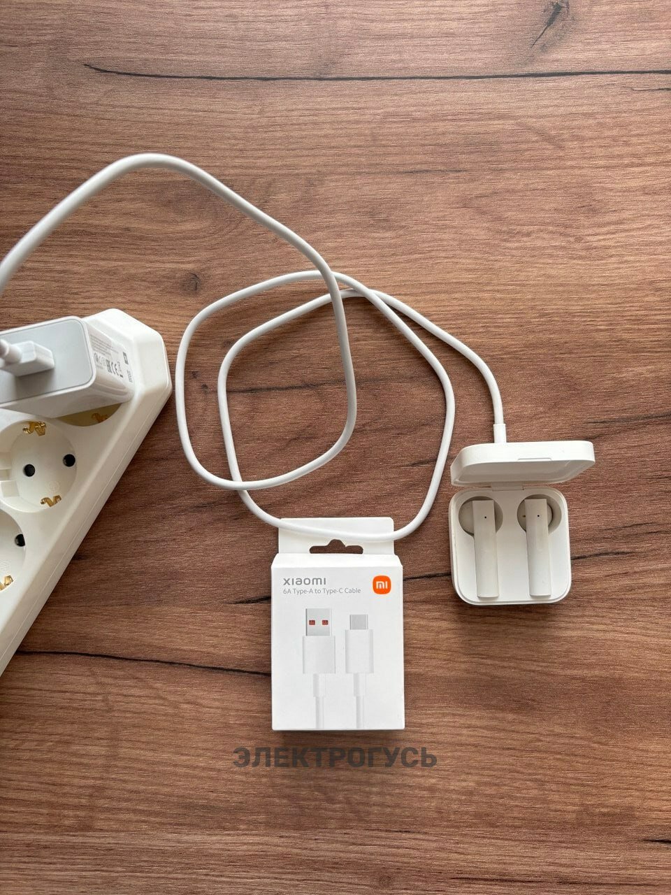 Прочие Аксессуары В Авто Xiaomi Кабель Xiaomi, USB Type-A/Type-C, 6А, быстрая зарядка, 1м, белый
