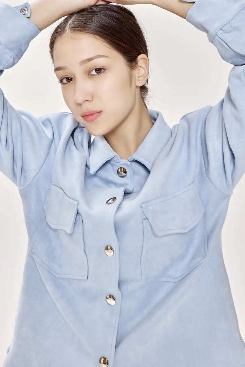 Рубашка Selfie, размер M, голубой — фото 1