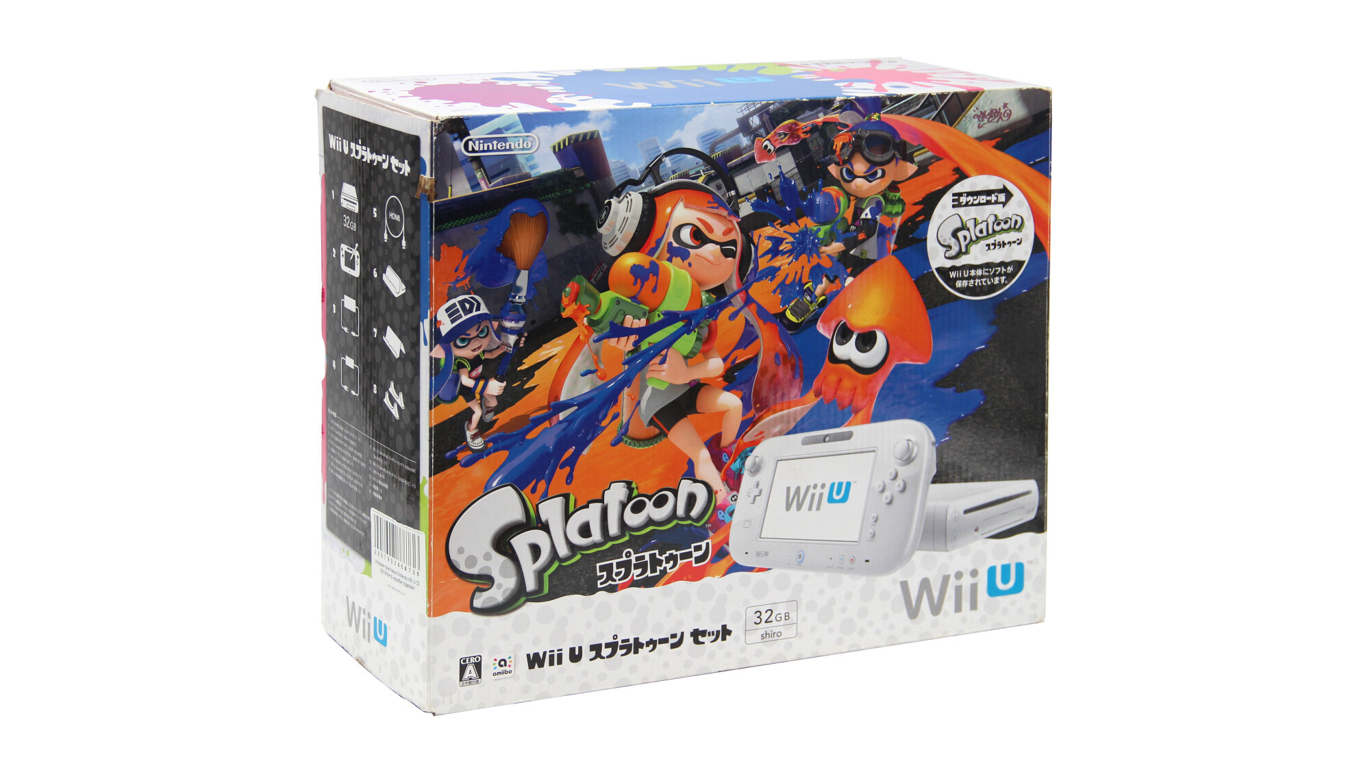Игровая приставка Nintendo Wii U 32 GB White В коробке Splatoon