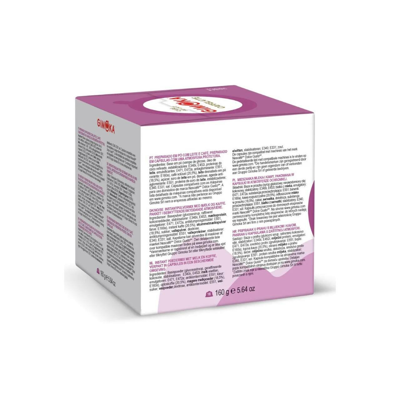 Кофе в капсулах Gimoka "Caffelatte", Nescafe Dolce Gusto, 16шт — фото 1