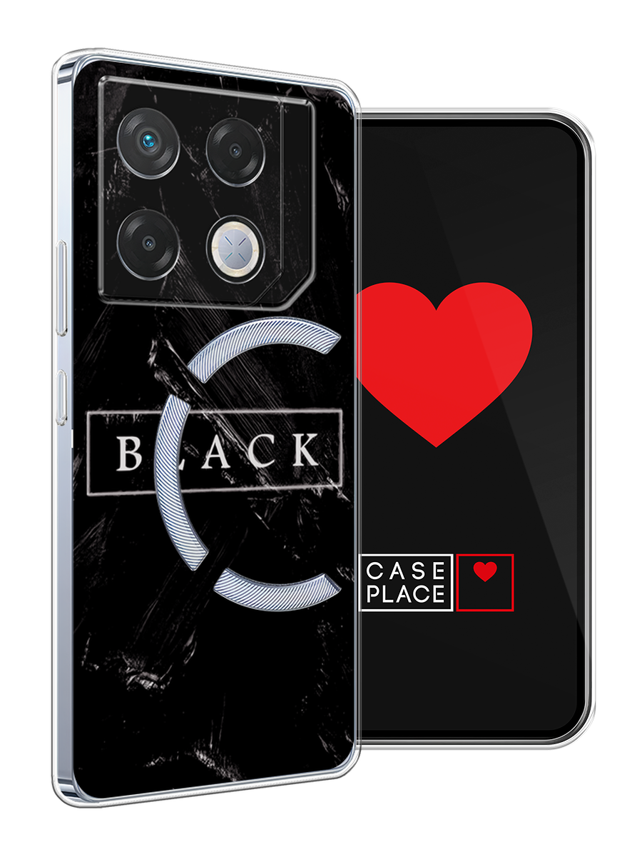 Чехол на Infinix GT 20 Pro / Инфиникс GT 20 Pro с принтом Black цвет — фото 1