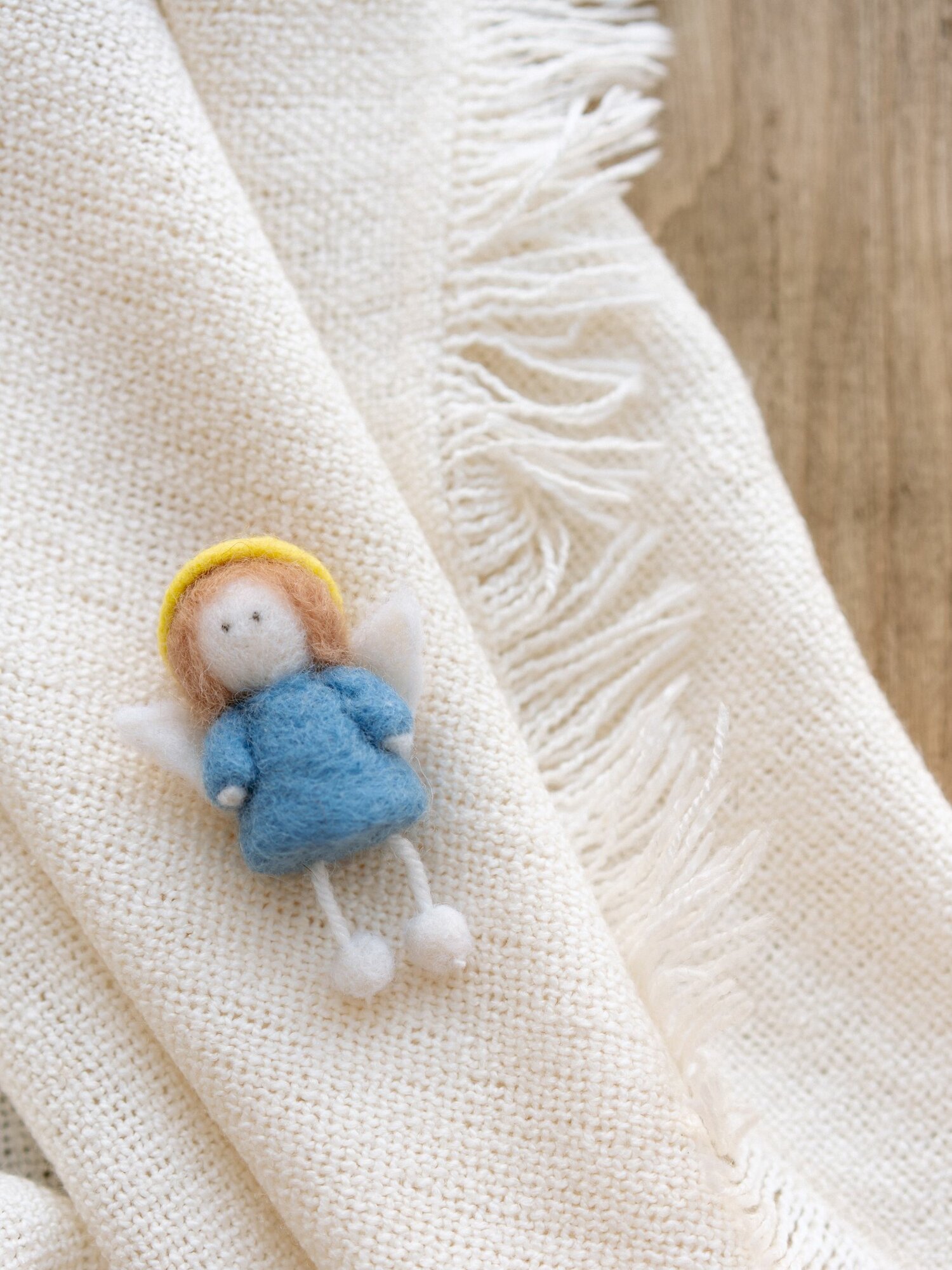 Сувенир из шерсти "Ангел", 6*5 см, Благое дело — фото 1