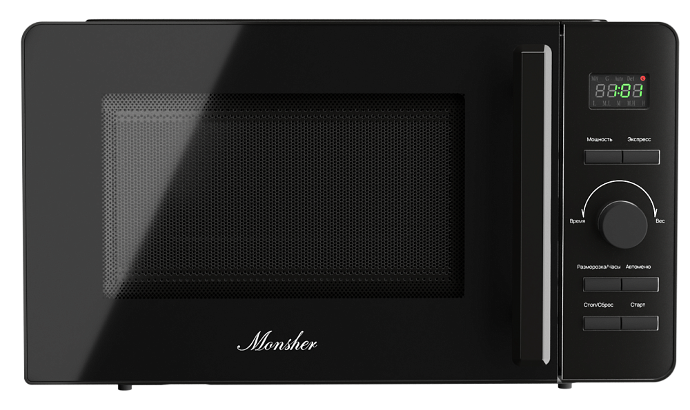 Отдельностоящая микроволновая печь Monsher MTW 205 Noir, 20 л, черный, Китай