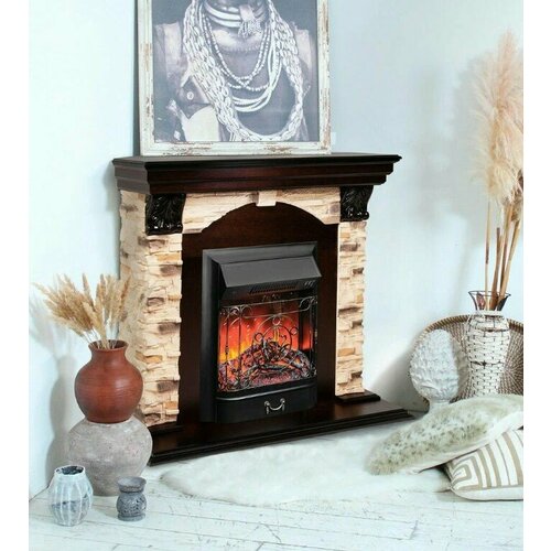 RealFlame Dublin Rock Corner AO с Majestic Lux black S, пульт ДУ