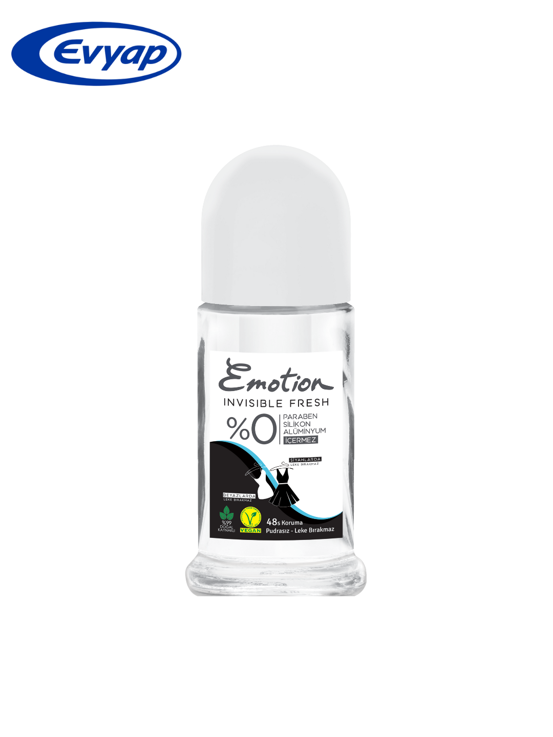 Антиперспирант Evyap Emotion Invisible, женский, роликовый, 50 мл