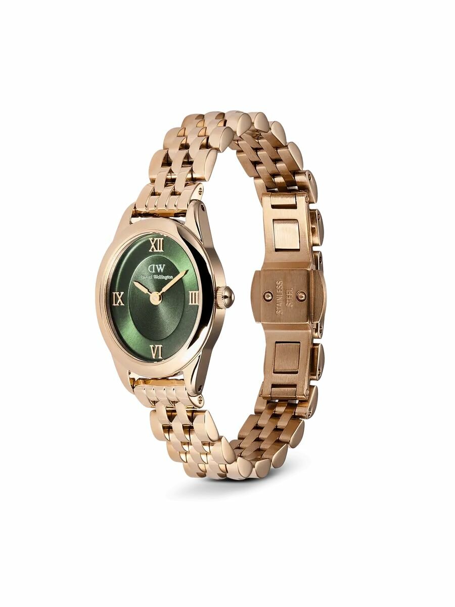Наручные часы Daniel Wellington, золотой, зеленый — фото 1