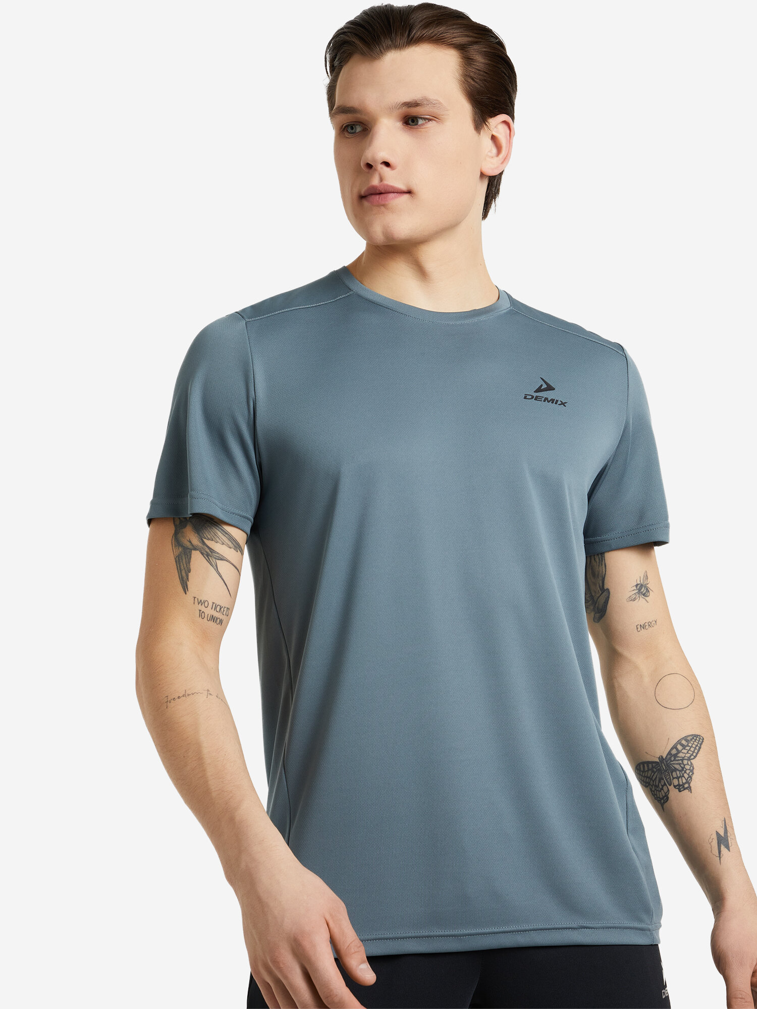 Футболка спортивная Demix M D Training Essentials SS T-Shirt MP размер 48 зеленый