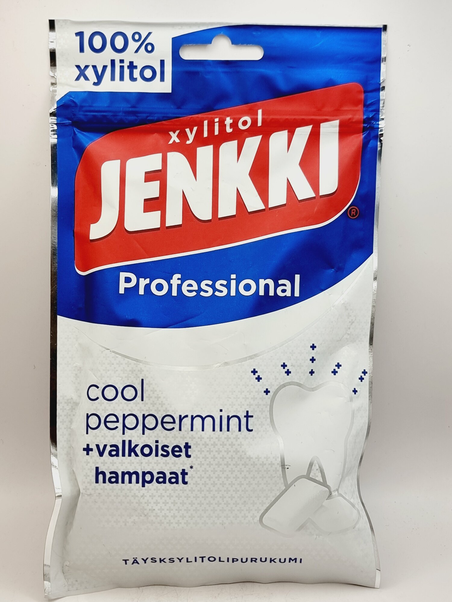 Жевательная резинка Jenkki Professional Cool Peppermint с ксилитом 80 г (из Финляндии)