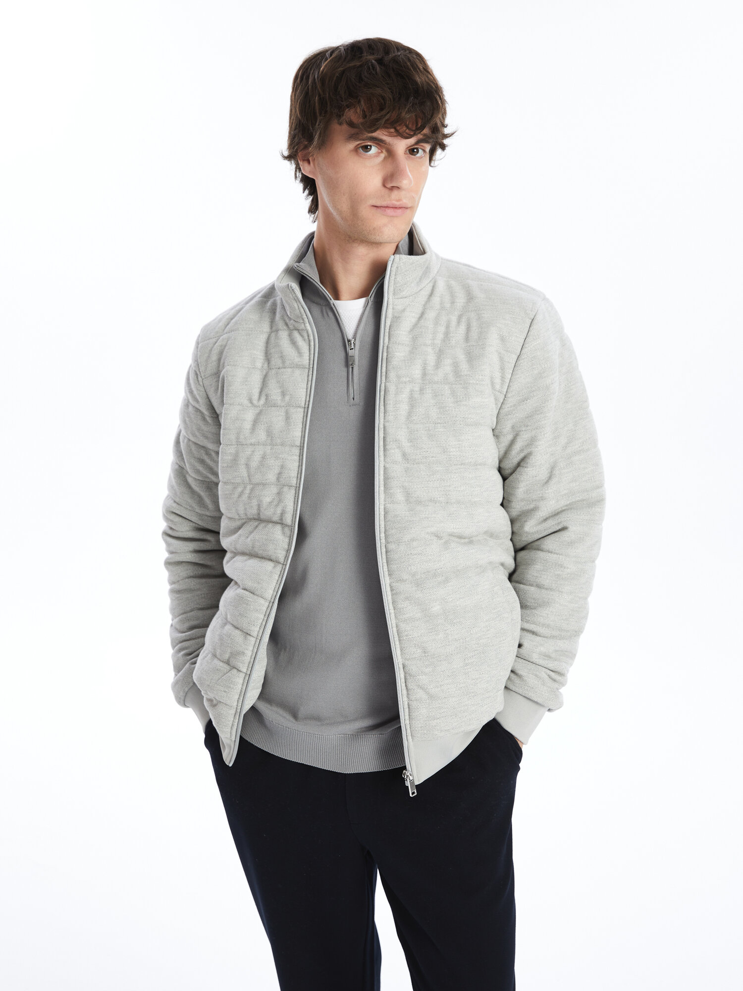 Куртка LC Waikiki, размер XL, grey melange