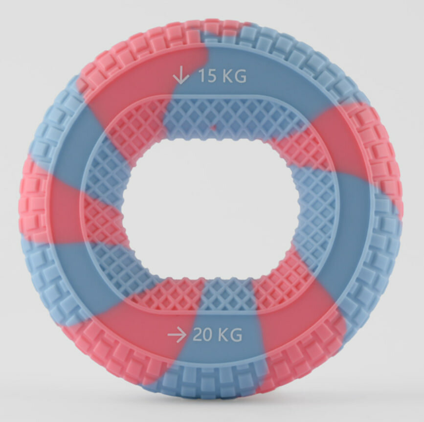 Кистевой эспандер, двойной — 15 кг, 20 кг — Hardcore Training, кольцо — фото 1