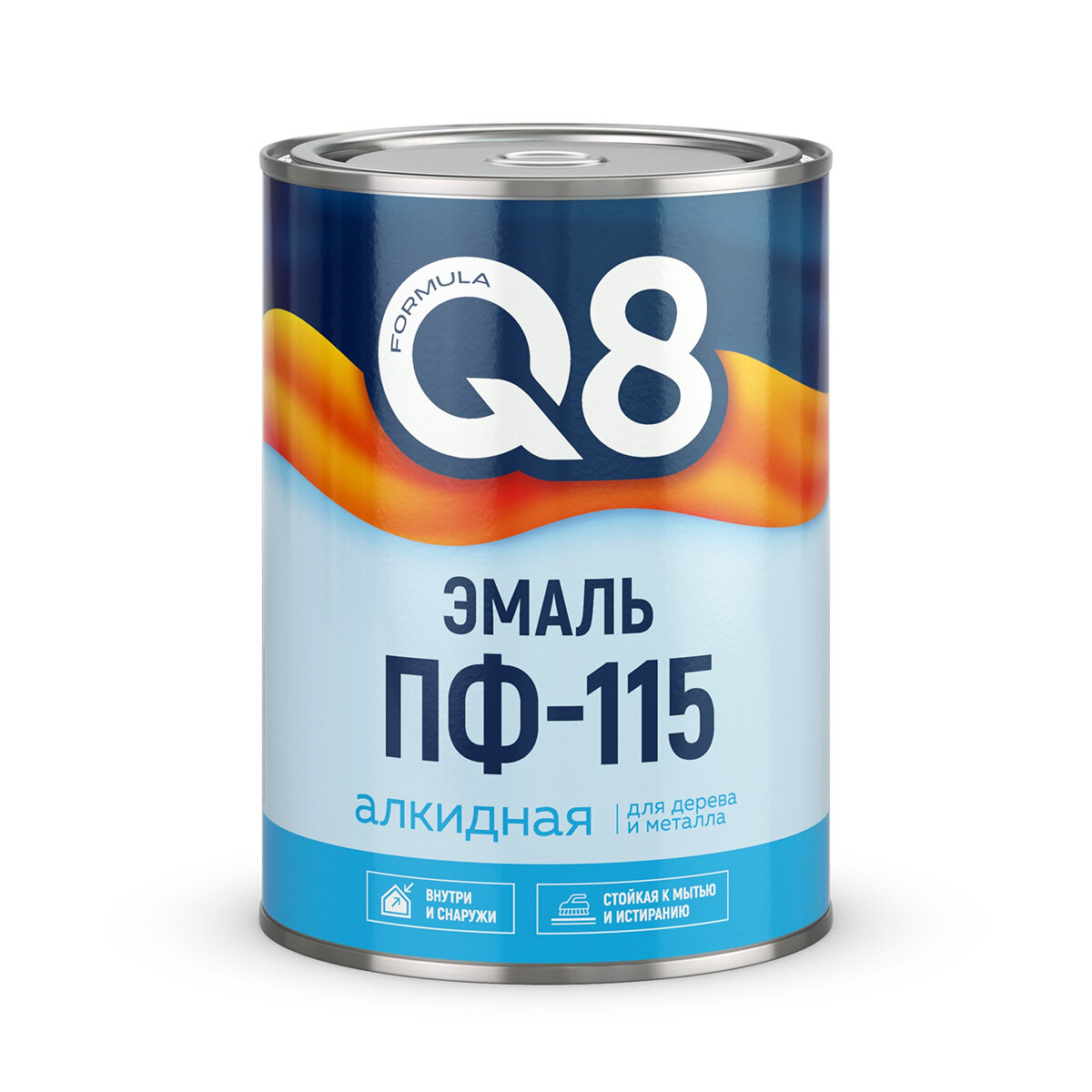 Эмаль ПФ-115 алкидная Formula Q8 глянцевая 08 кг красно-коричневая