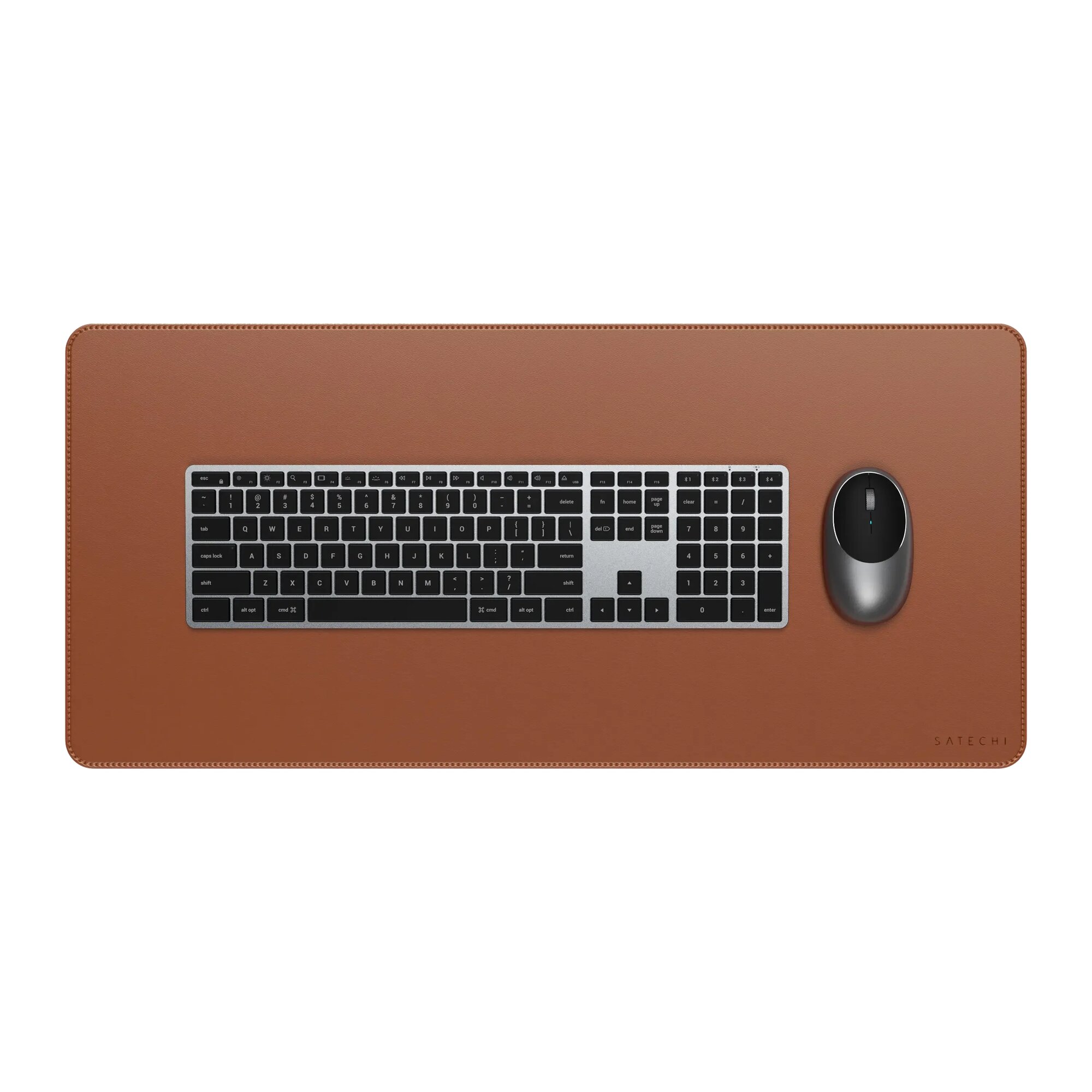 Коврик для мыши Satechi Eco Leather Deskmate, коричневый, блистер
