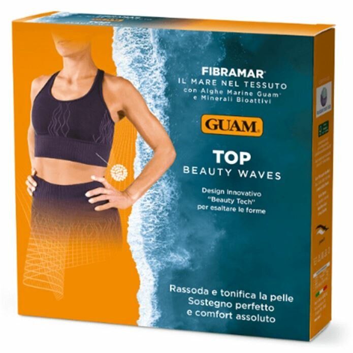 Топ для занятий спортом Guam Fibramar Beauty Waves цвет сливовый LXL