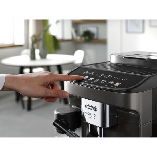 Кофемашина Delonghi "Magnifica Evo", 1450Вт, давление 15бар, контейнер для зерен 250г — фото 1