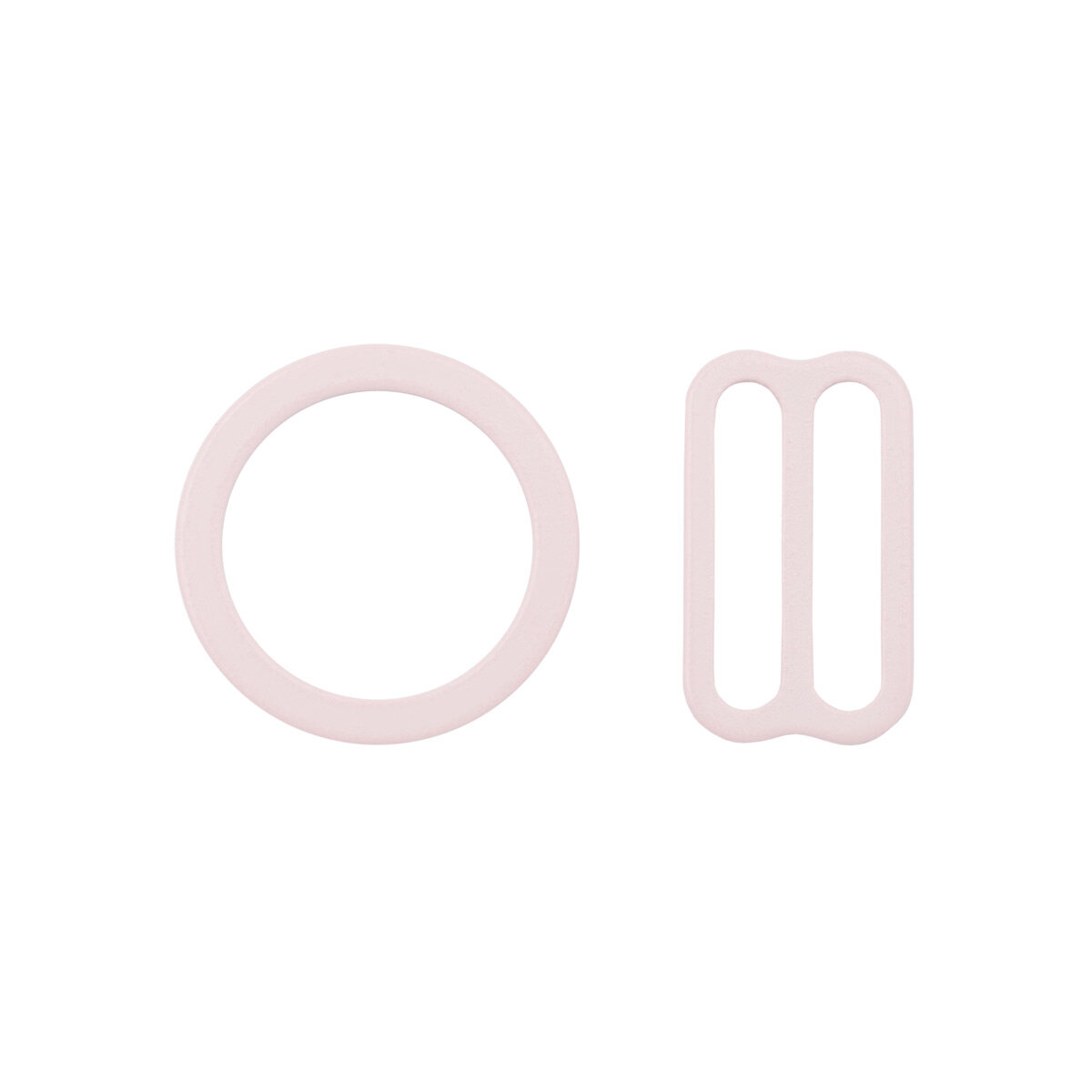 Набор металлической фурнитуры для бюстгальтера, цвет 906 лепесток розы (кольцо 14 мм - 4 шт, регулятор 15 мм - 4 шт)