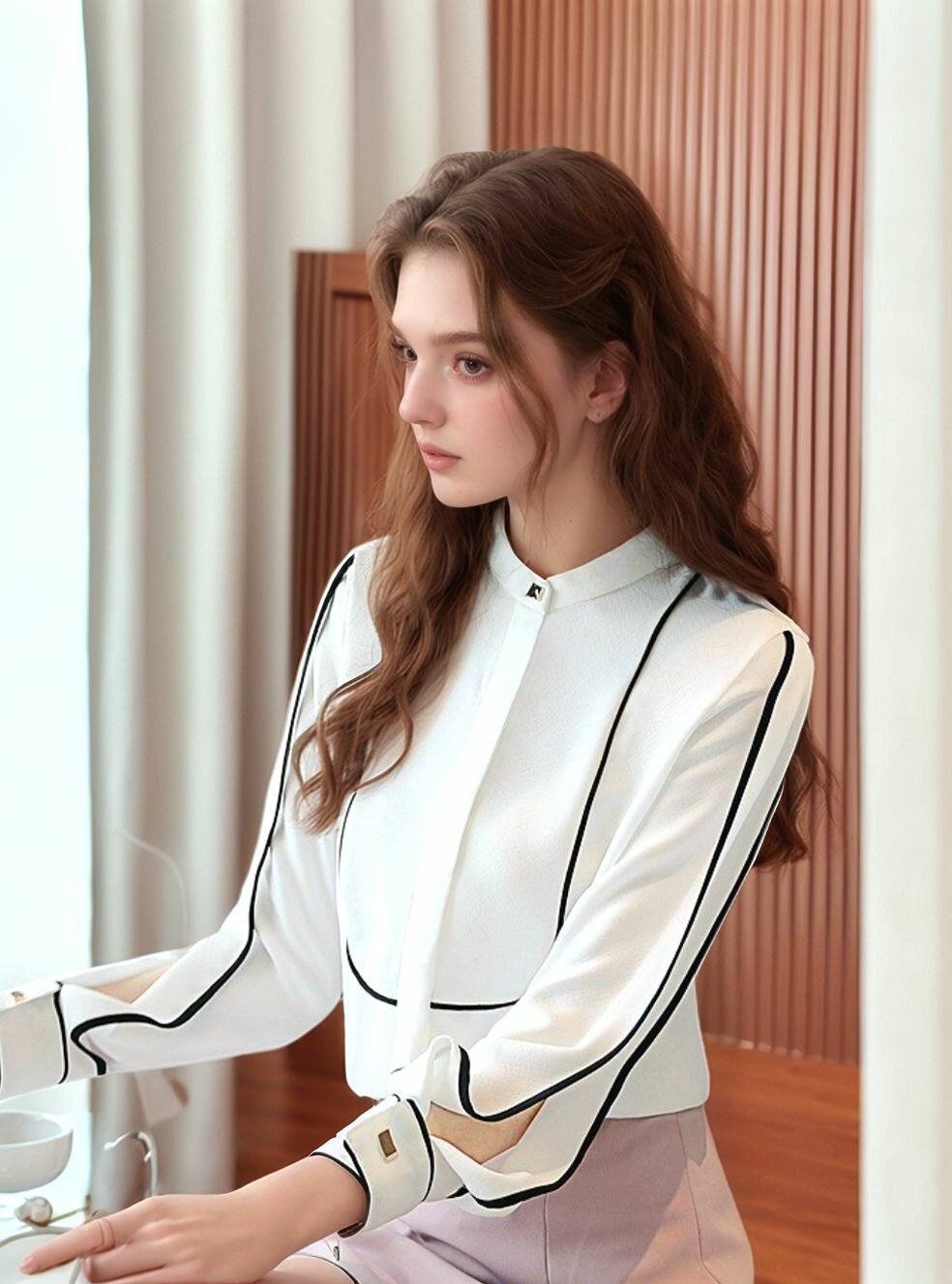 Блуза , размер XXL, белый (0100) — фото 1